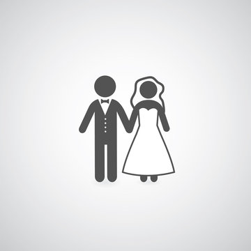 bride and groom symbol