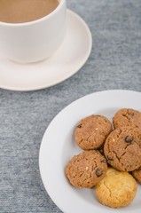 cookie and coffee cup
