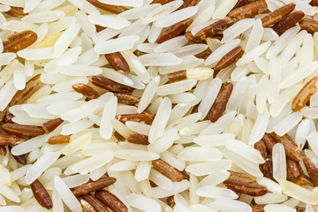 Brown rice mixed white (jasmine) rice