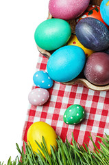 Colorful easter eggs