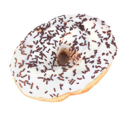 Sweet donut isolated on white