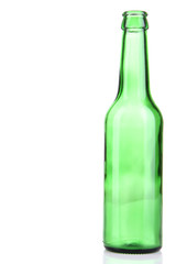 Glass bottle isolated on white