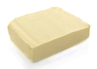 Tasty butter isolated on white