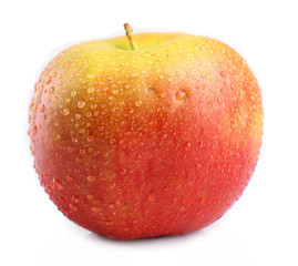 Fresh red apple, isolated on white