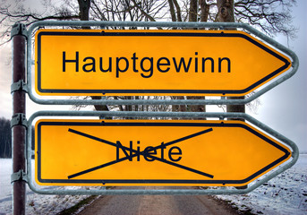 Strassenschild 4 - Hauptgewinn