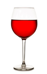 Glass of red wine