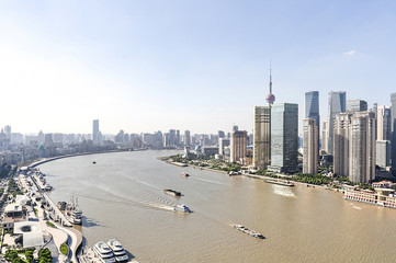 Obraz premium bird's eye view of shanghai