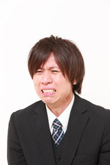号泣するビジネスマン