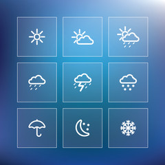 Weather icon set