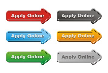 apply online button sets - arrow buttons