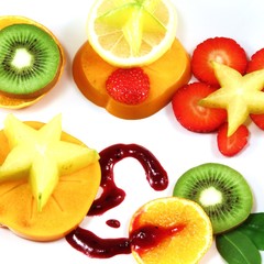 Südfrüchte in Scheiben