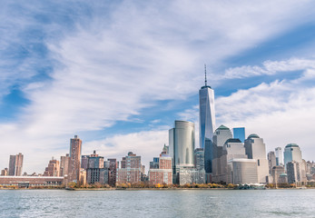 Fototapeta na wymiar New York City - Manhattan skyline from a different point of View