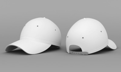 Fototapeta premium White baseball cap