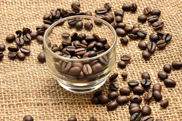 coffee on grunge background