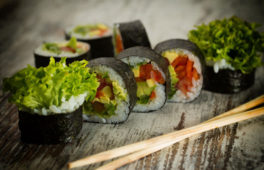 Vegetarian sushi roll