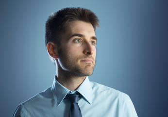 Attractive businessman posing