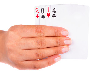Lucky year 2014 in cards