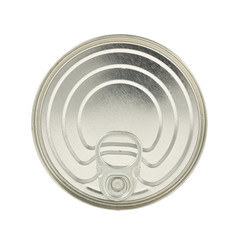 Metal can isolated