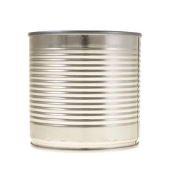 Metal can isolated
