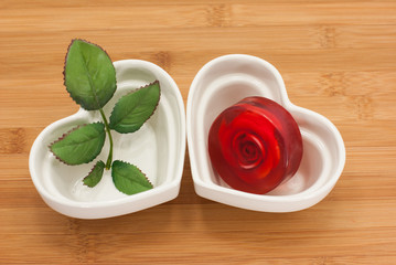 spa set for valentine