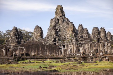Fototapeta na wymiar Bayon Temple at Angkor Thom