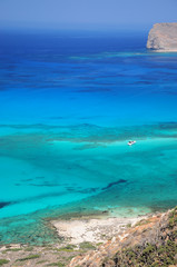 Fototapeta na wymiar Balos lagoon, Crete