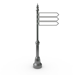 Obraz premium Metal Sign Post with three Signs