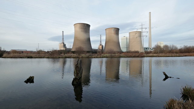 Power Station By River