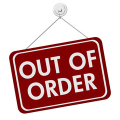 Out of Order Sign