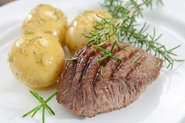Filled of beef with potatoes