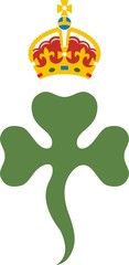 Shamrock Royal badge of Northern Ireland