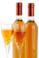 Vino dolce con calici