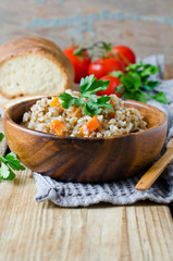 Buckwheat with vegetables