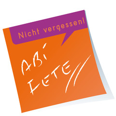 Reminder, Post-it, orange,vektor,frei,school,party