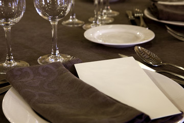 Tables intended and served for a holiday