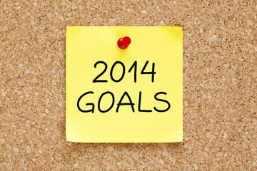 Goals 2014 Sticky Note