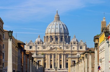 Fototapeta na wymiar Rom Petersdom - Rome Papal Basilica of Saint Peter 03