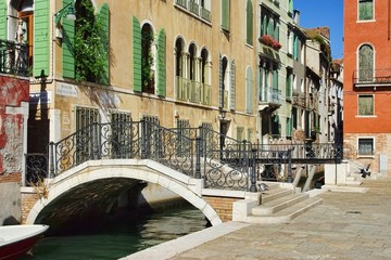 Fototapeta na wymiar Venedig Kanal - Venice canal 01
