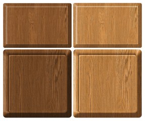 wooden textured set web banners