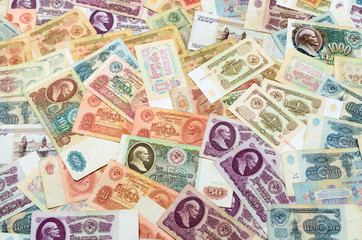 Old Russian banknotes