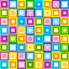 Panele Szklane Podświetlane  Kwadratowy kolorowy wzór.