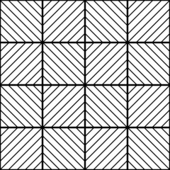 Abstract geometric black and white seamless pattern.