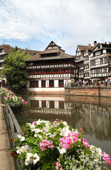 The tradition timber houses in Petite-France, Strasburg