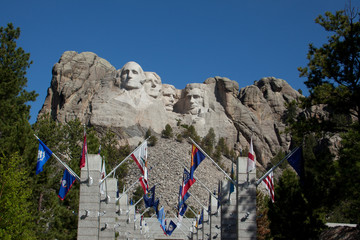 Mount Rushmore Avenue of Flags