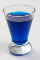 plain blue shot drink