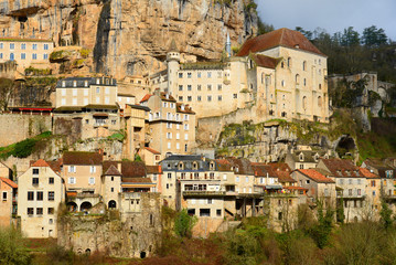 Fototapeta na wymiar Widok Rocamadour / południu Francji