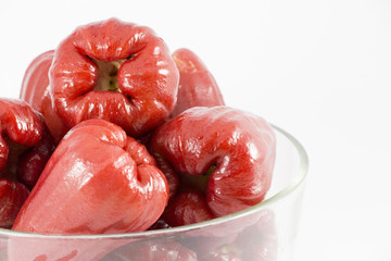 Rose apple isolated on the white background