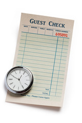 Guest Check and clock