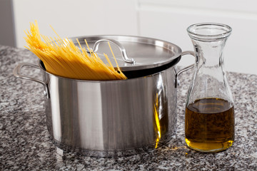 Ready set to cook pasta for lunch
