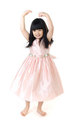 Naklejka premium Portrait of Happy asian cute gril